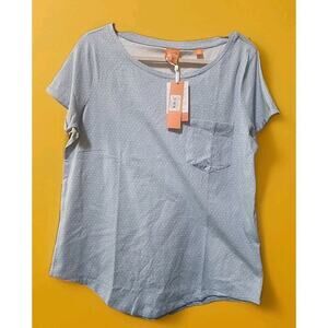 Con.Struct Shirt Short Sleeve Quick Dry Daisy Blue Small A127 New Oversized NWT